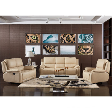 Wohnzimmer Sofa mit modernem echtem Leder Sofa Set (768)